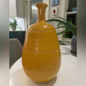 Ceramiche Tadinato Italian Yellow Vase